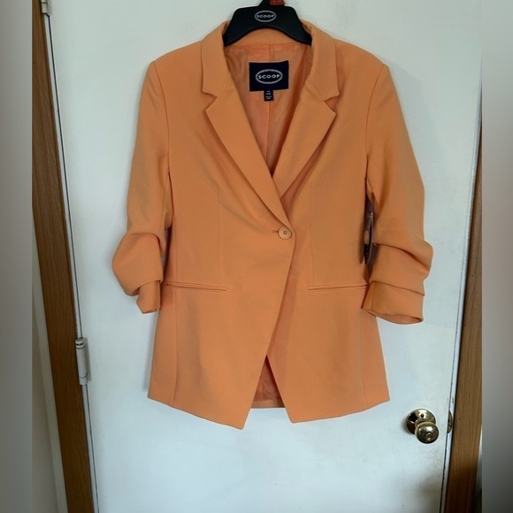NWT scoops crunch, sleeve button blazer size XS 0/2 - Picture 1 of 9